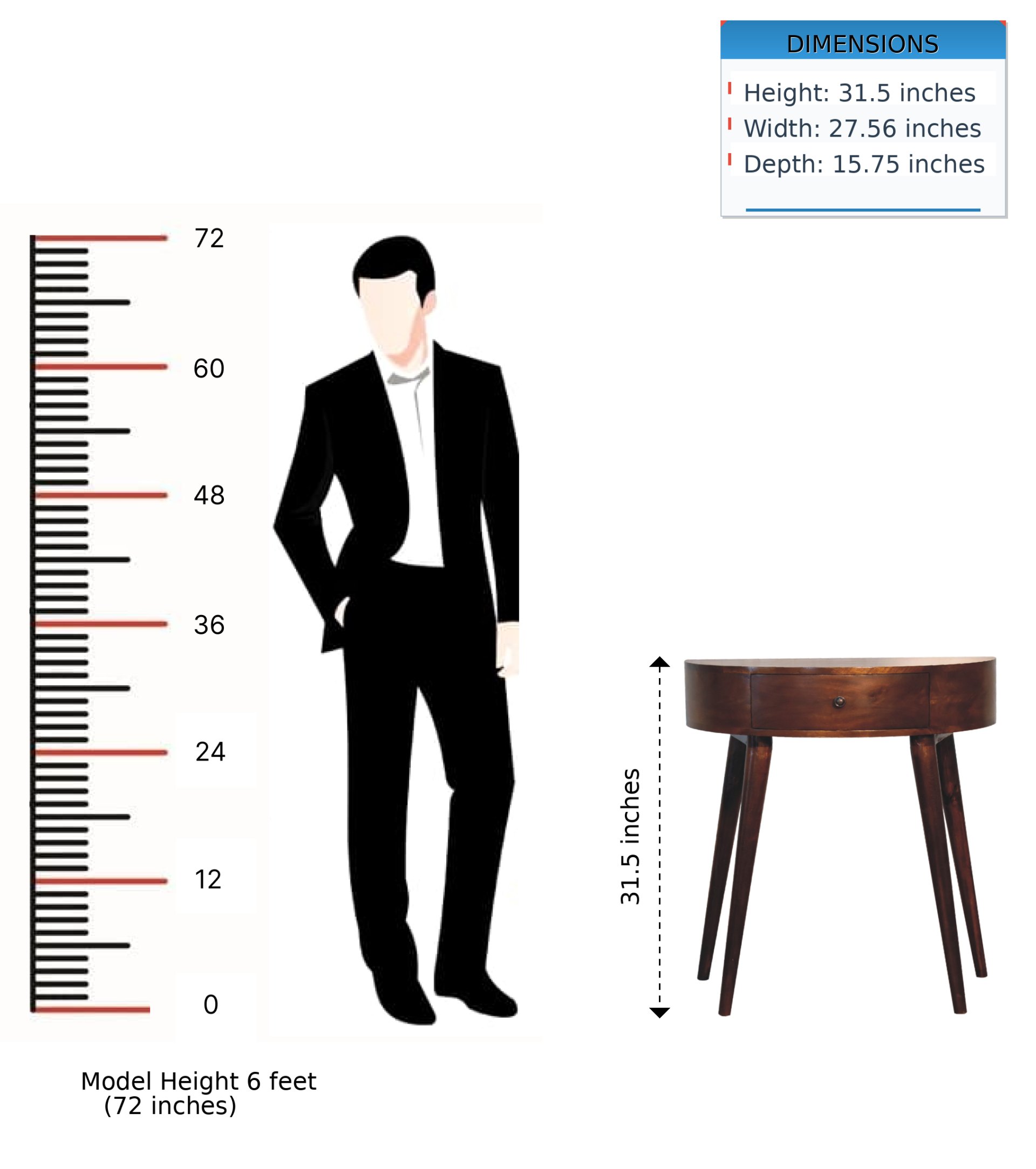 Odyssey - Console Table - Chestnut - Image 14