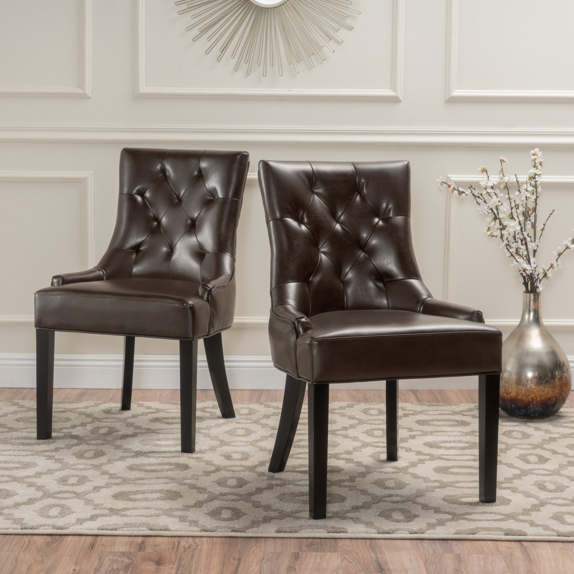 Cheney - Dining Chair (Set of 2) - Brown - Image 2