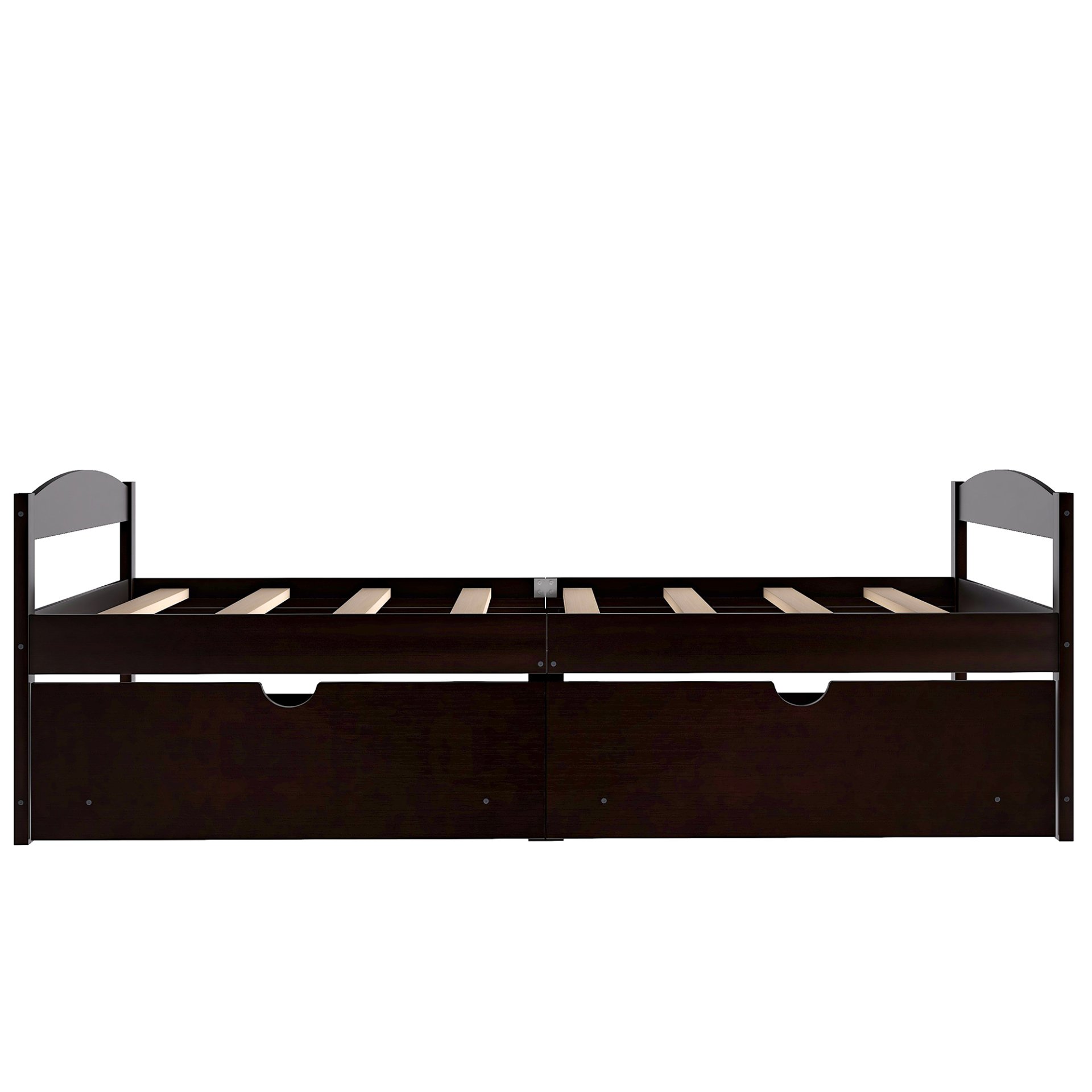 Twin Size Platform Bed With 2 Drawers - Espresso - Image 16