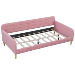 Twin Size Upholstered Daybed - Pink