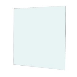 Square Tempered Glass Table Top With Smooth Edge Safety Design - Clear