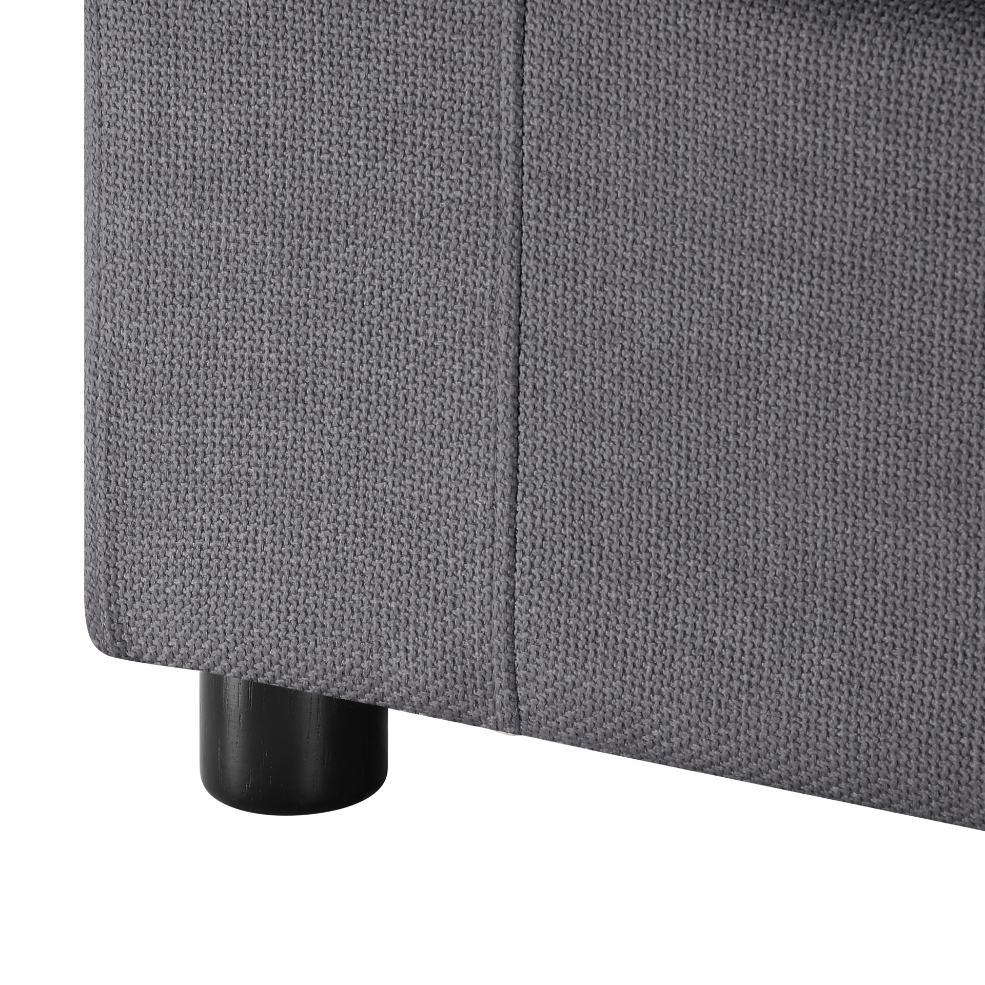 Cassandra - Armless Slipper Chair - Charcoal Gray - Image 7