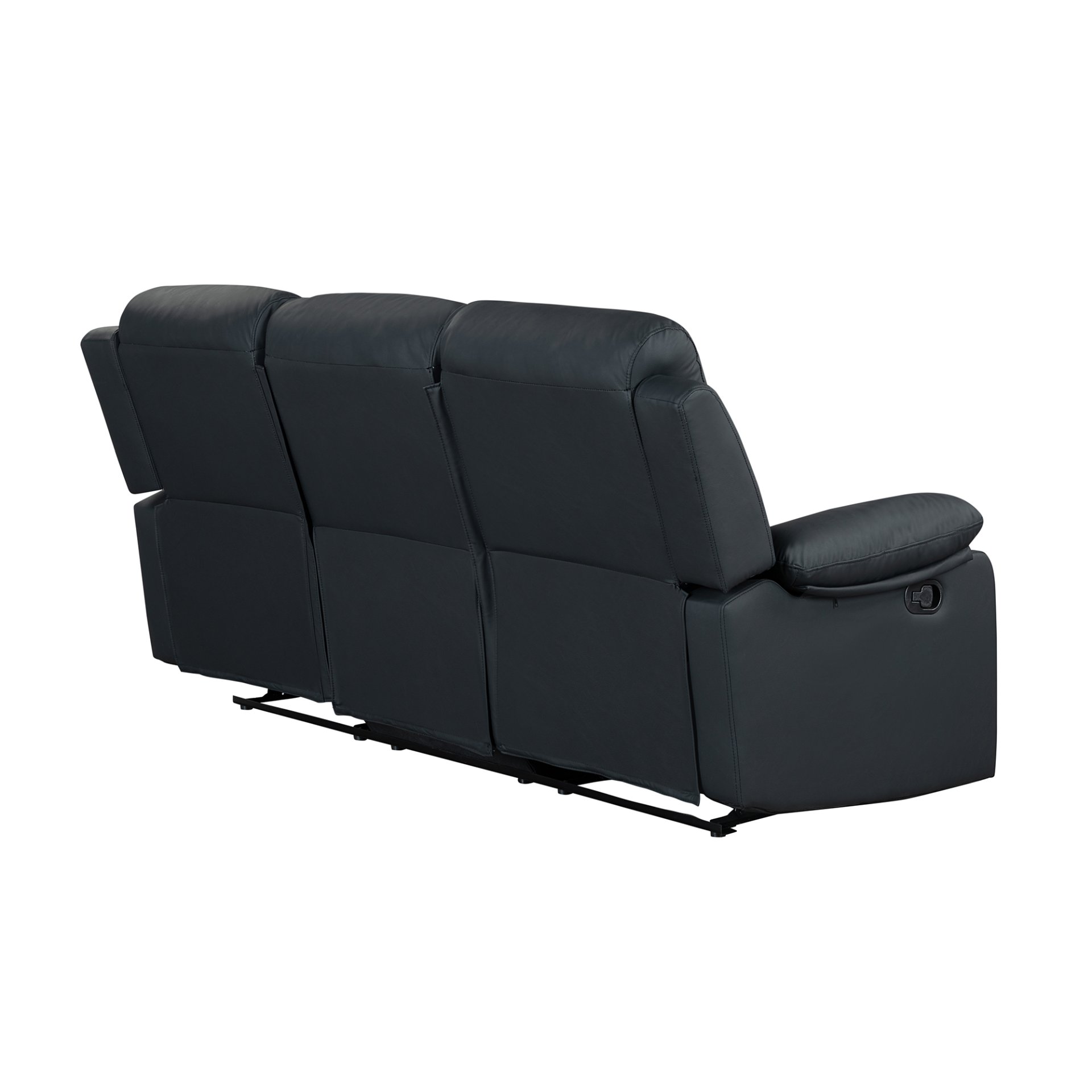 Blanche - Reclining Sofa With LED Lights - Black - Image 7