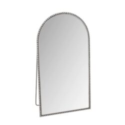 Arch Retro Full Length Mirror With Supporting Feet - Silver