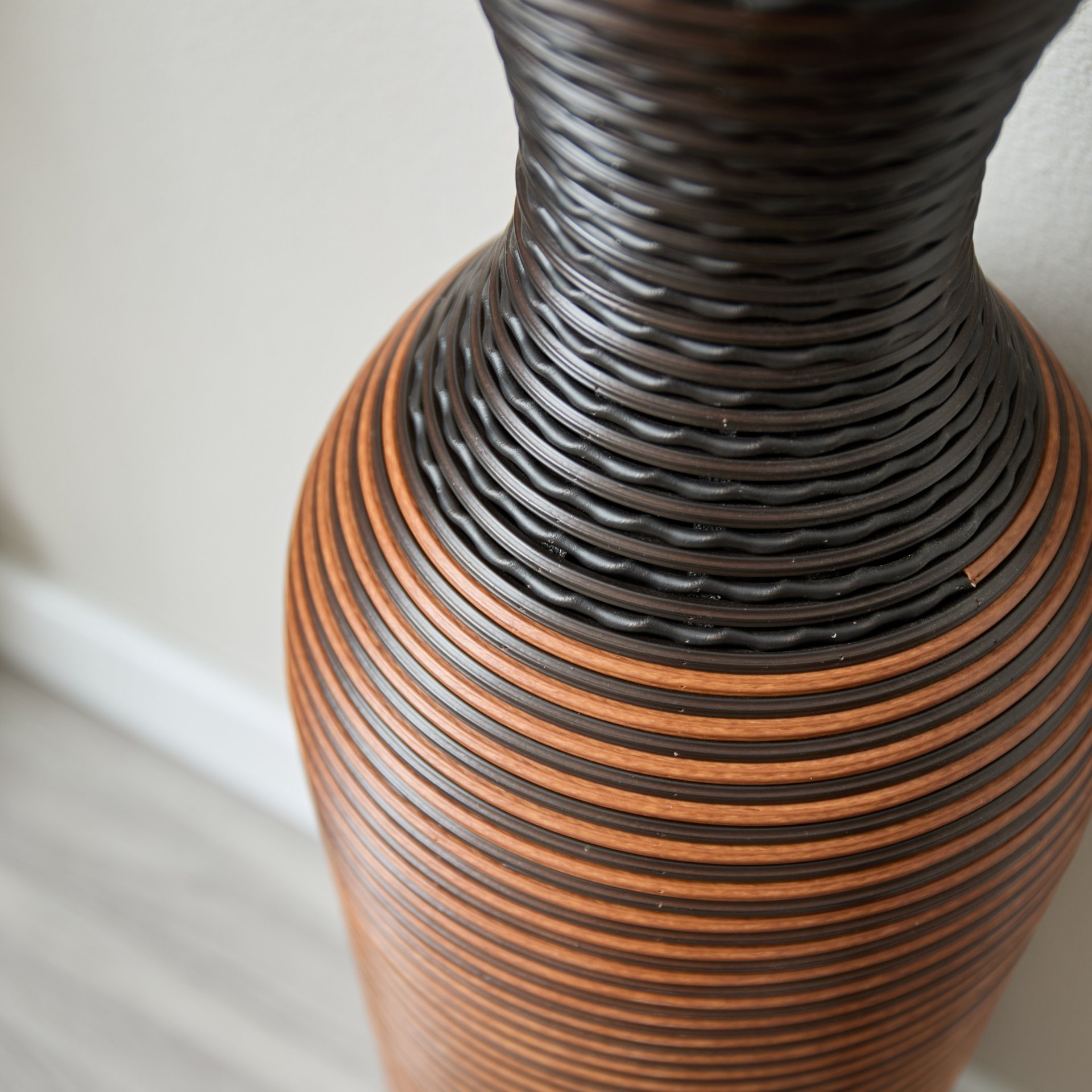 Desktop Vase, Classic And Neat Floor Vase, High Independent Flower Stand, Home Decoration Flower Stand (Set of 3) - Black / Brown - Image 18