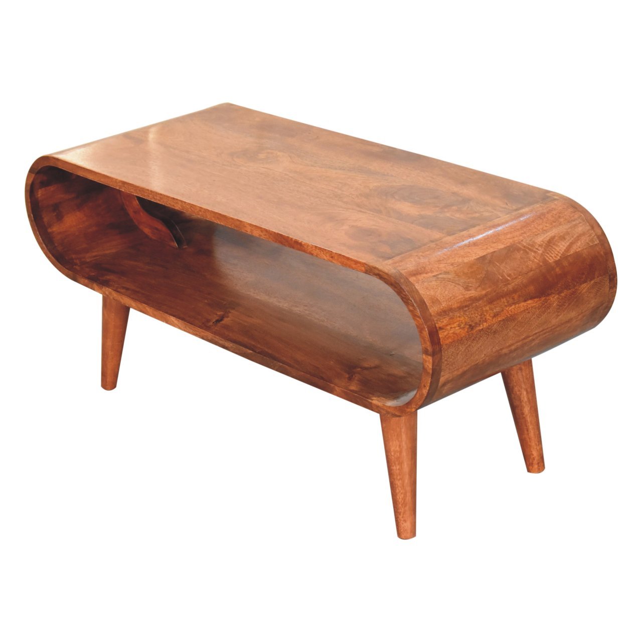 Amaya - Nordic Style Coffee Table - Caramel - Image 8