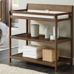 Shailee - Changing Table - Brown, Brown Stone