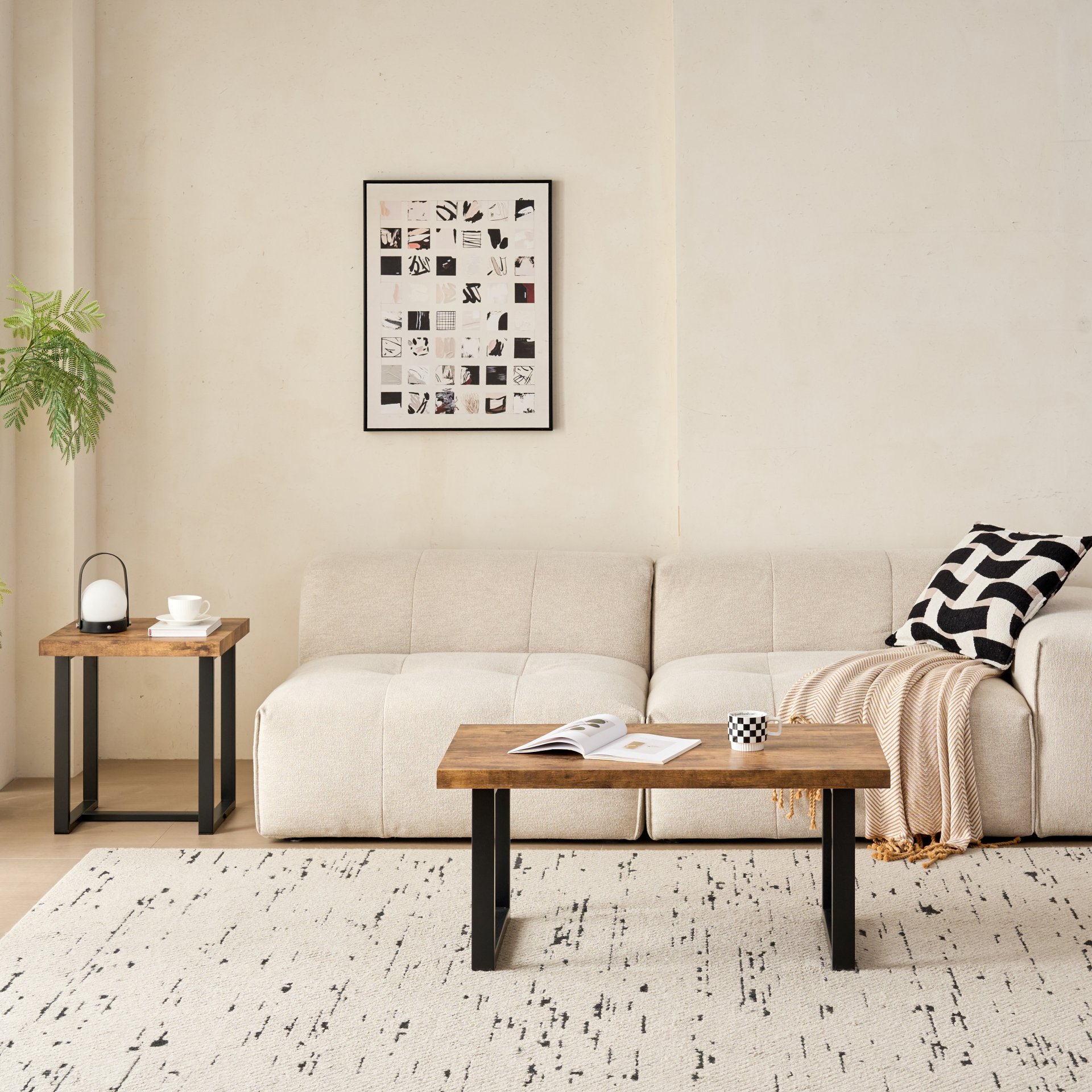 Coffee Table For Living Room - Walnut - Image 4