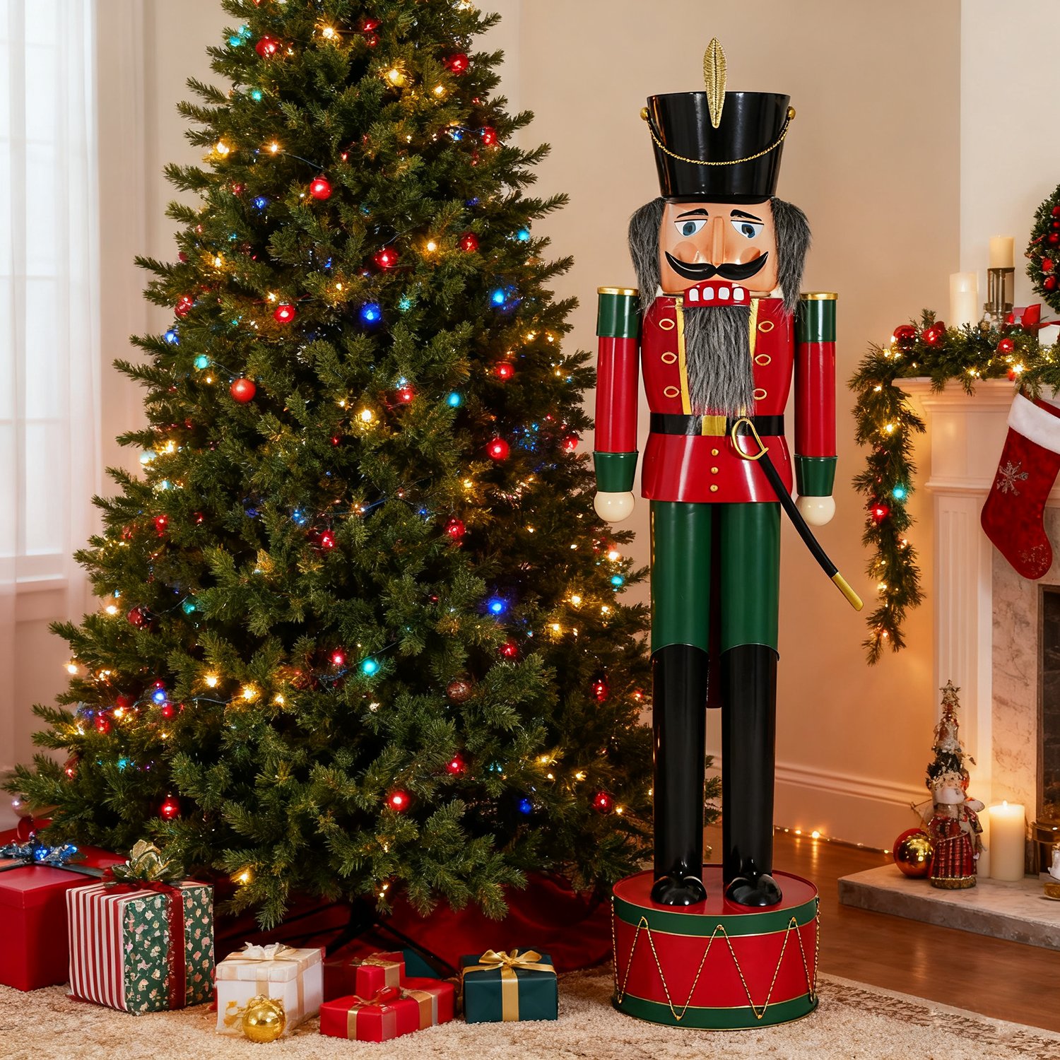 Classic Nutcracker Holiday Decor - Green / Red - Image 13
