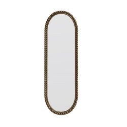 Art Oval Retro Mirror, Wall Hanging Decor For Living Room - Gold