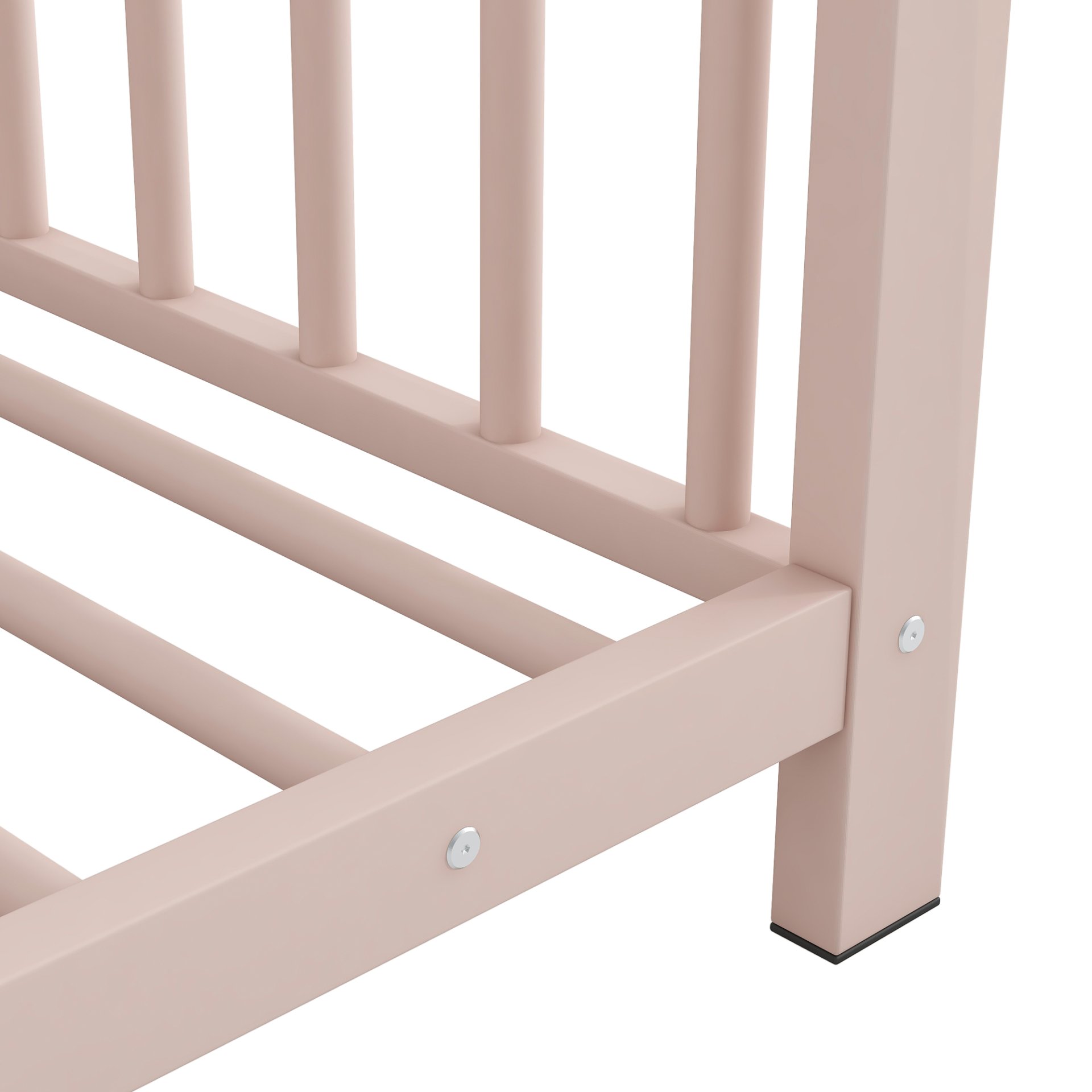 Twin Size House Platform Bed - Pink - Image 6